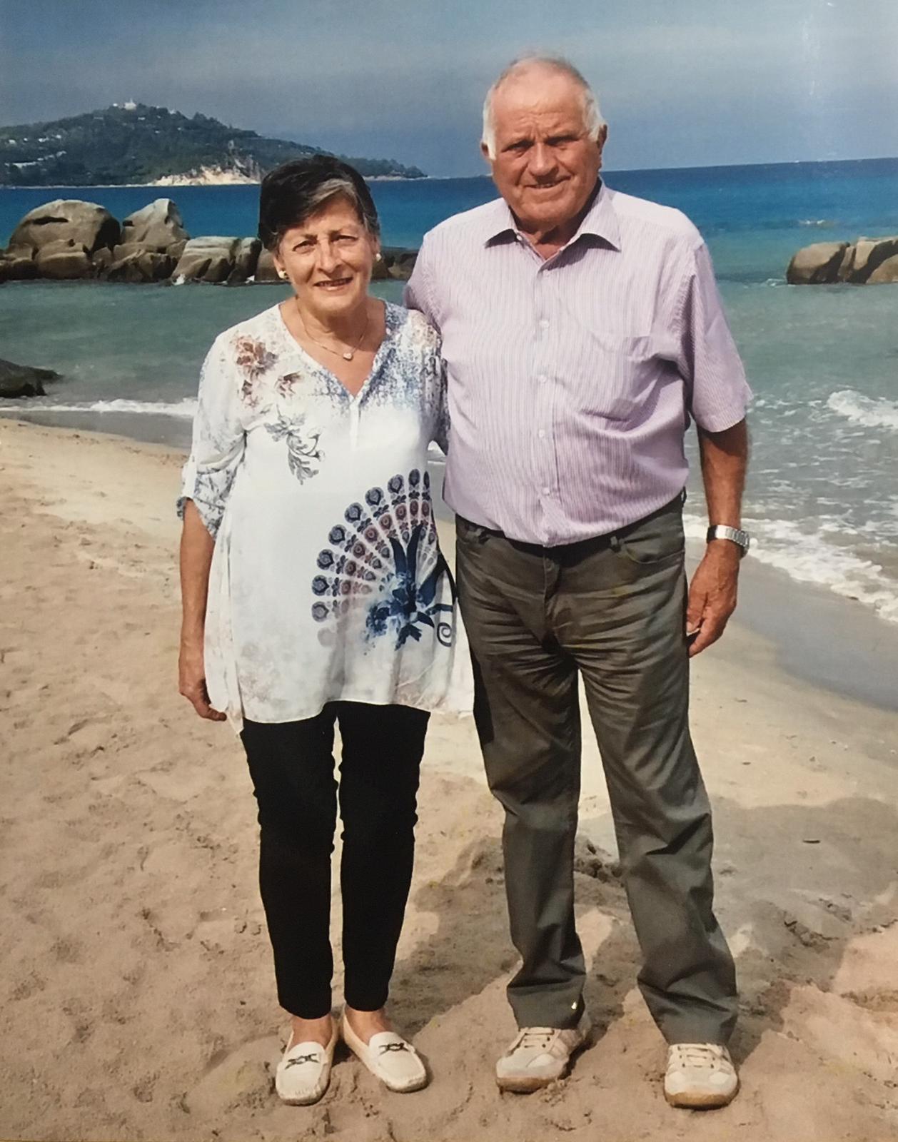 Consiglia Ada Mancini in una bella immagine con il marito Ferdinando