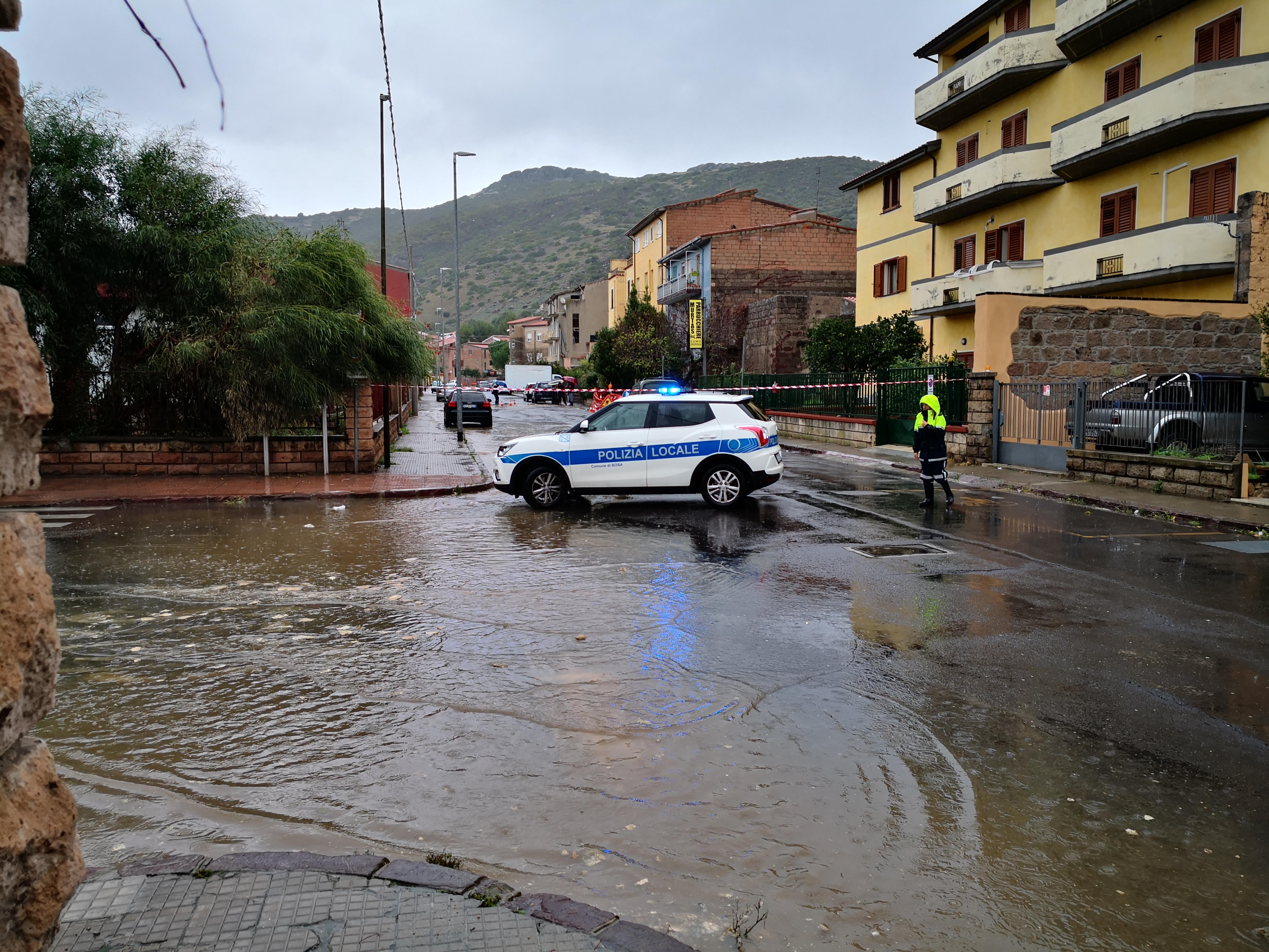Anche Bosa duramente colpita dal maltempo
