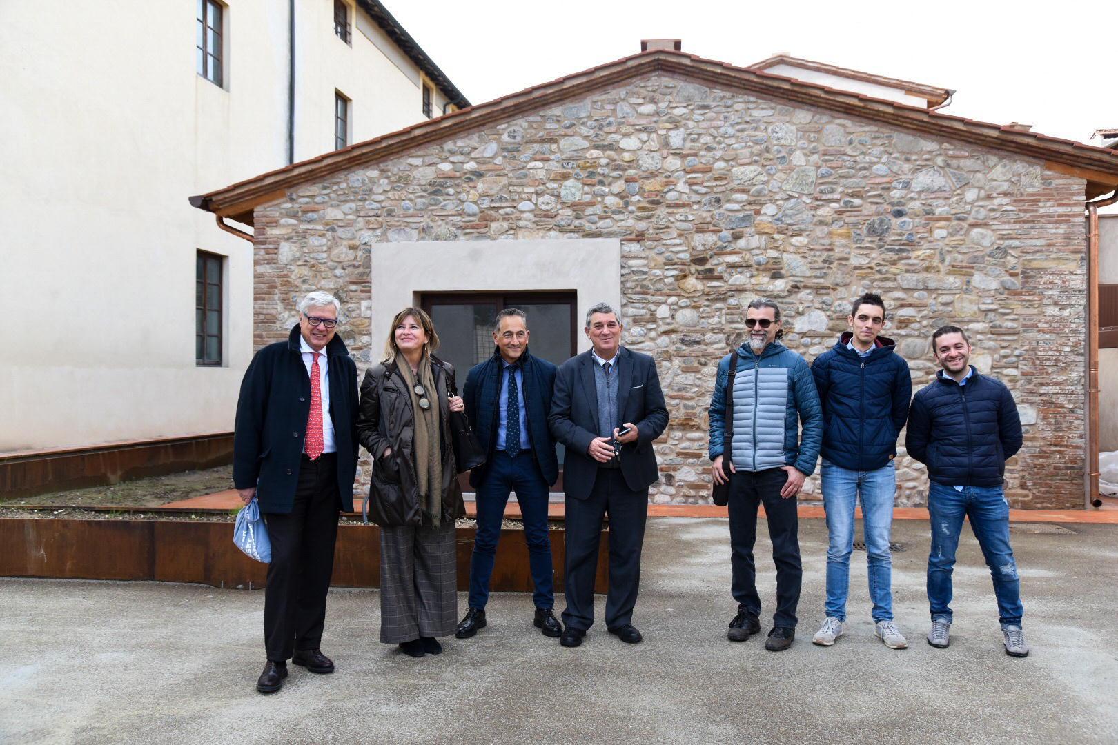 Il sopralluogo al  nuovo complesso immobiliare (foto Ilaria Genovesi)