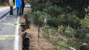 Chiusa per frana la strada per Castellaccio