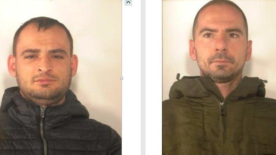 I due ladri arrestati dalla polizia