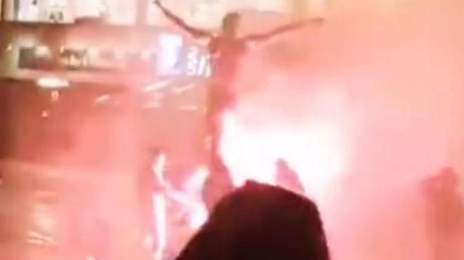 “Ibra traditore”, statua a fuoco