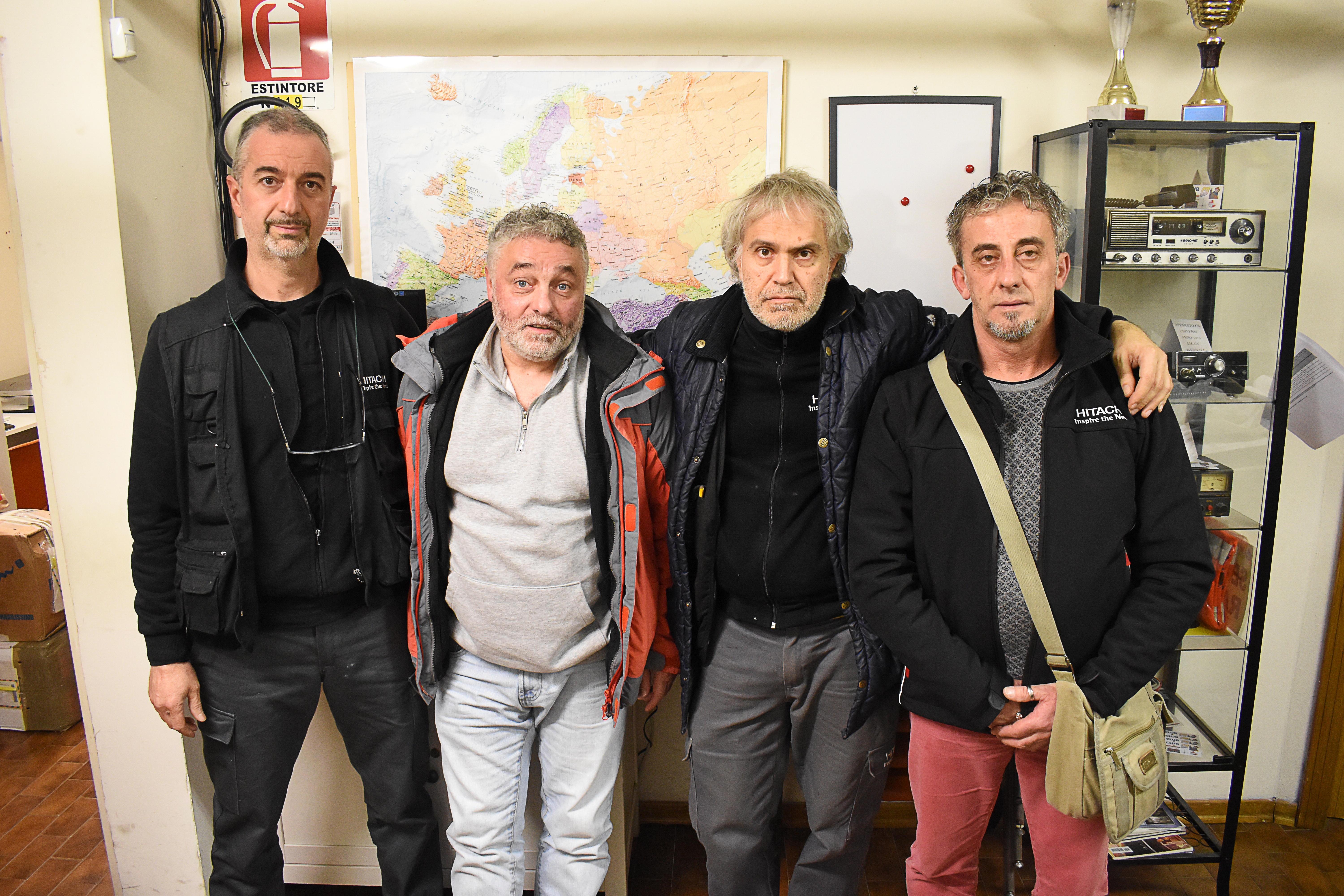 Da sinistra: Mauro Innocenti Uccini, Alessandro Fantozzi, Stefano Spinelli, Piero Capponi.
