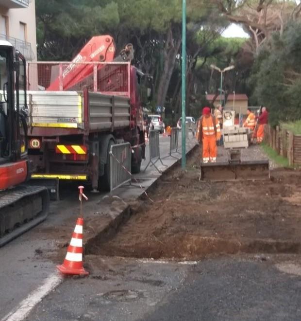 Ripresi i lavori per la pista ciclabile fino a Marina 