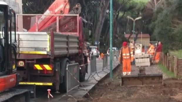 Ripresi i lavori per la pista ciclabile fino a Marina