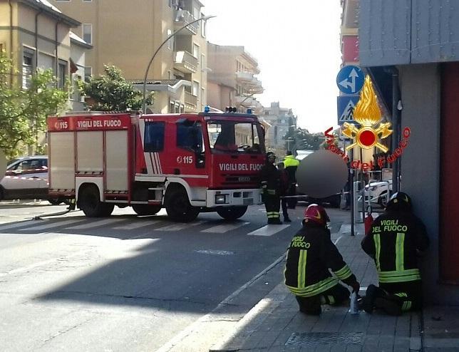 Perdita di gas in viale Diaz 