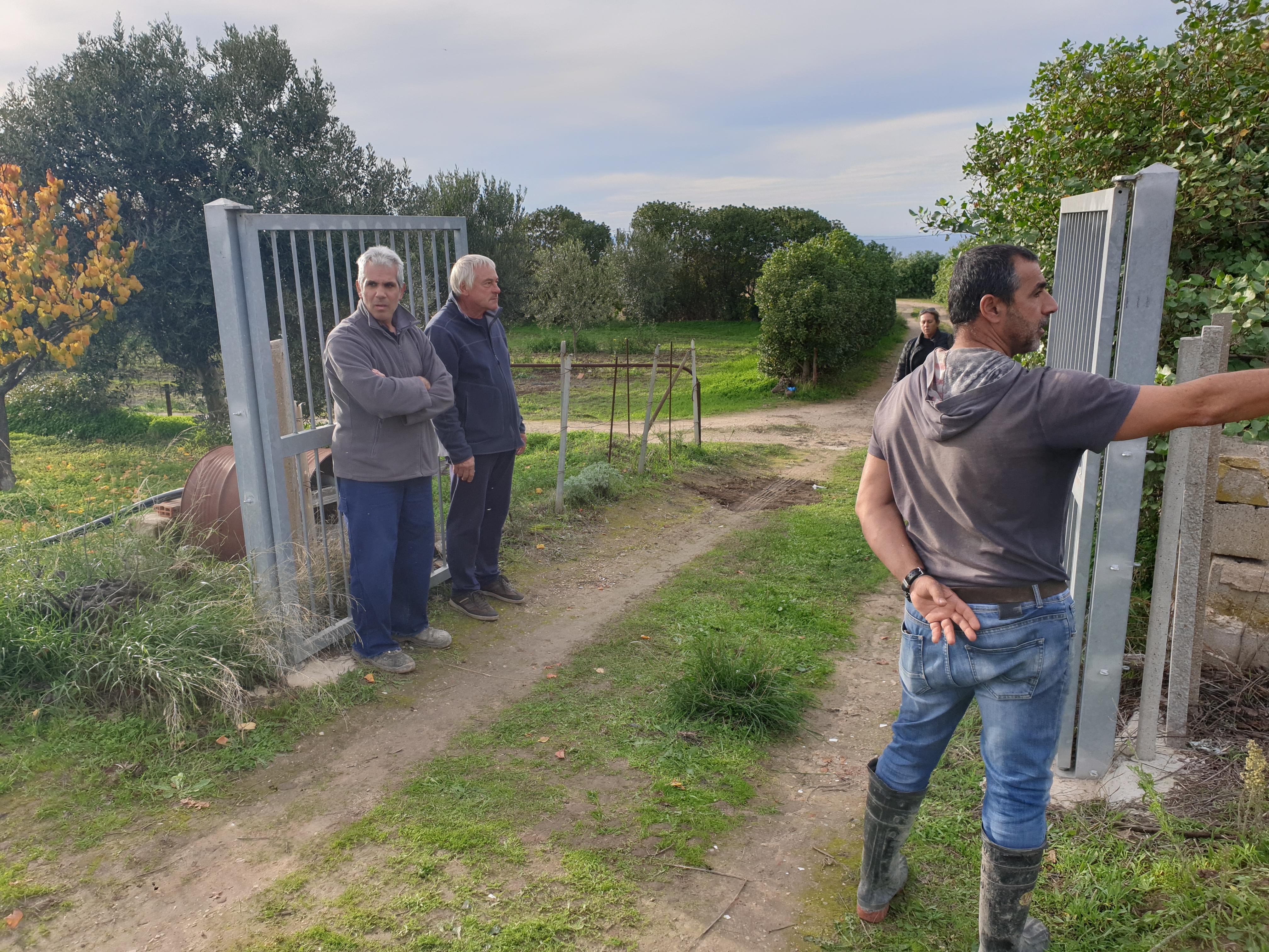 Il luogo della tragedia avvenuta nelle campagne di Sorso
