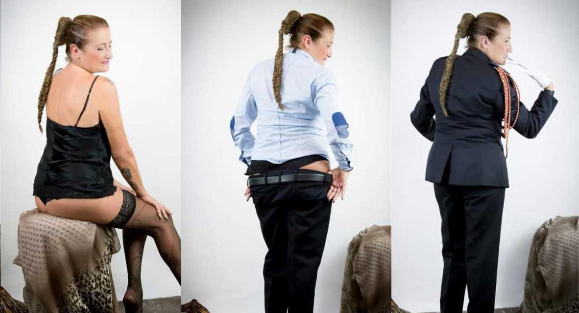 Alghero, per “la vigilessa” pensione con strip