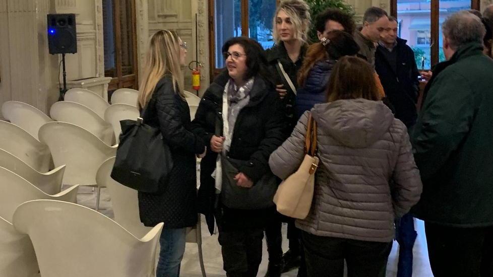 All’Excelsior presenti i sindacalisti di Cgil, Cisl, Uil