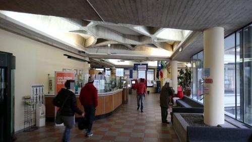 L'ingresso dell'ospedale di Pescia