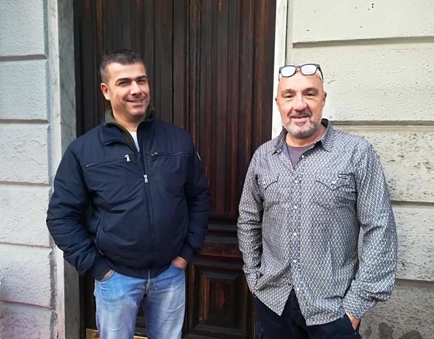 Da sinistra Giuliano Torre e Cesare Micheloni