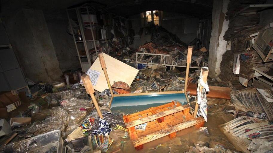 Un fiume di fango e acqua ha invaso Villa Giamari