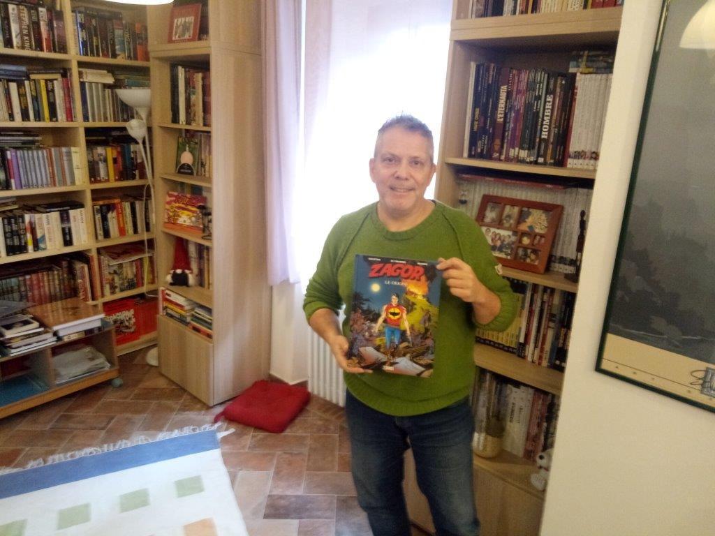 Moreno Burattini, 57 anni, di Gavinana, è l’uomo che dà vita a un personaggio dei fumetti tra i più amati: Zagor