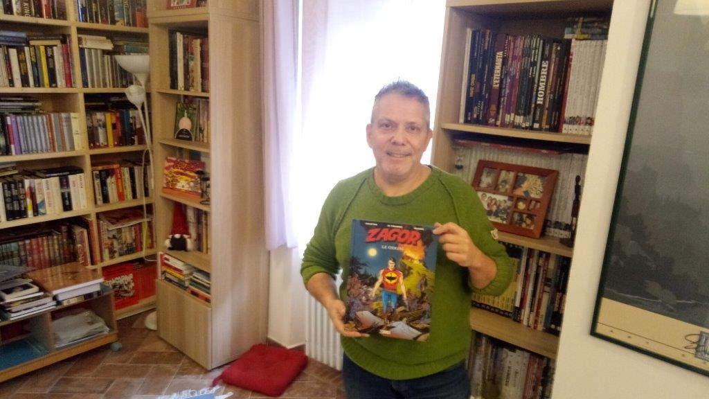 Moreno Burattini, 57 anni, di Gavinana, è l’uomo che dà vita a un personaggio dei fumetti tra i più amati: Zagor