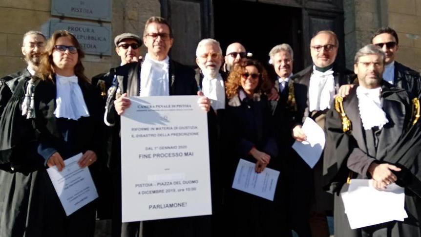 Toghe e cartelli contro la riforma della prescrizione