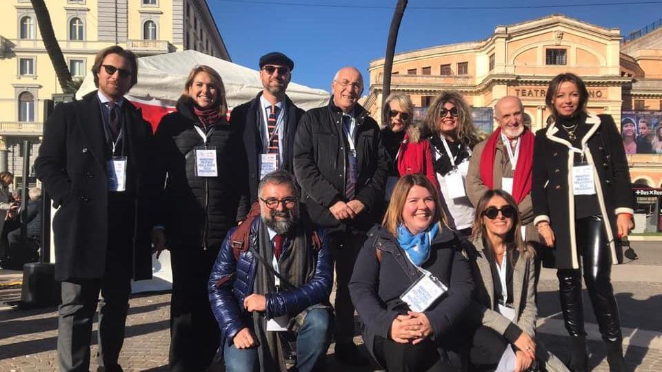 Il gruppo dei penalisti pisani in trasferta a Roma per la maratona oratoria contro il "processo eterno"