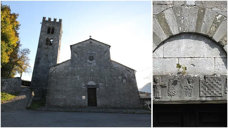 Il rebus, forse templare, dei bassorilievi dell’antica Pieve di Vico Pancellorum 