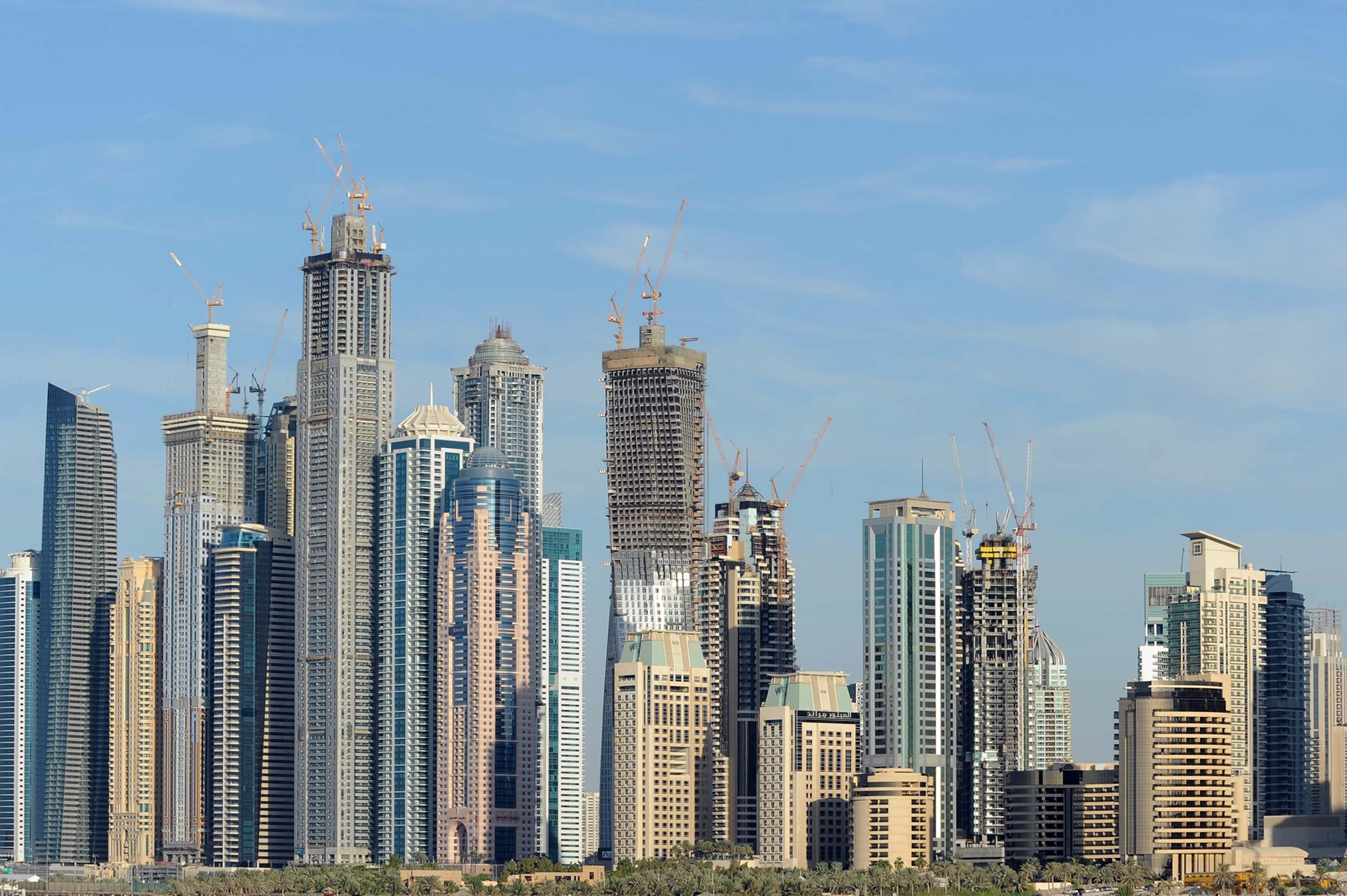 Una veduta di Dubai