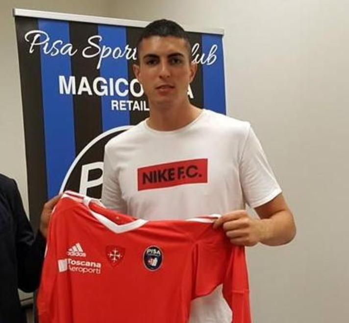 Matteo Voltolini all’arrivo a Pisa nel settembre 2017
