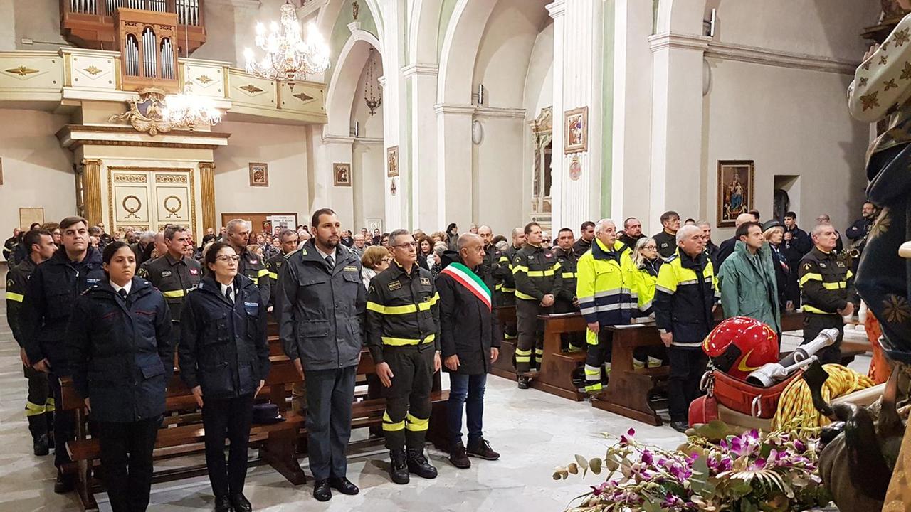 I vigili del fuoco ricordano i colleghi morti ad Alessandria 