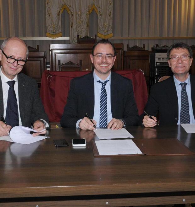 Stefano Ciuoffo, Andrea Benini e Simone Turini (Foto Giorgio)