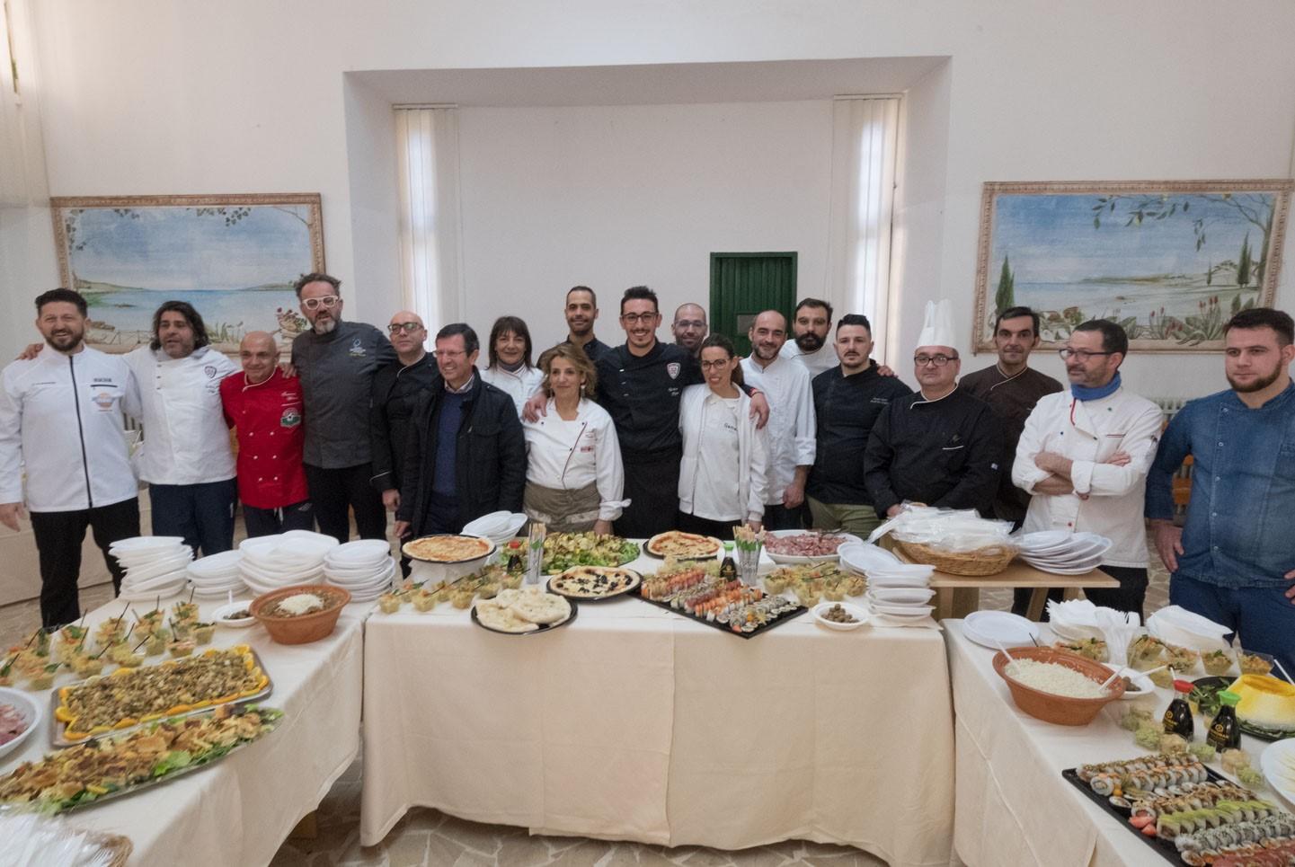 Un'immagine dell'edizione dello scorso anno della giornata degli chef nel carcere di Quartucciu