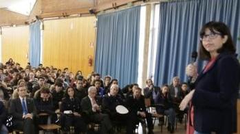 Studenti a lezione di educazione stradale