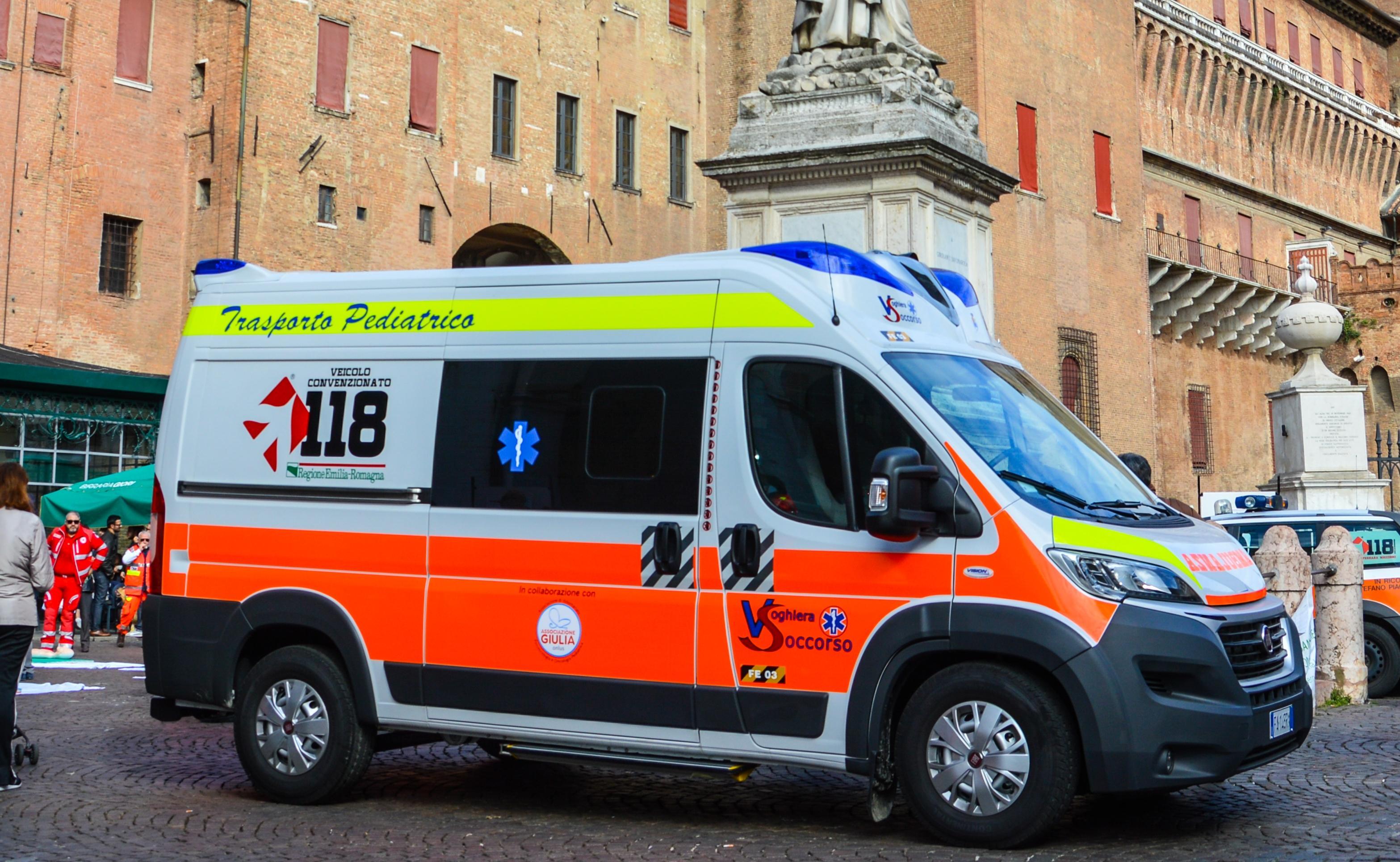 Un mezzo di Voghiera Soccorso