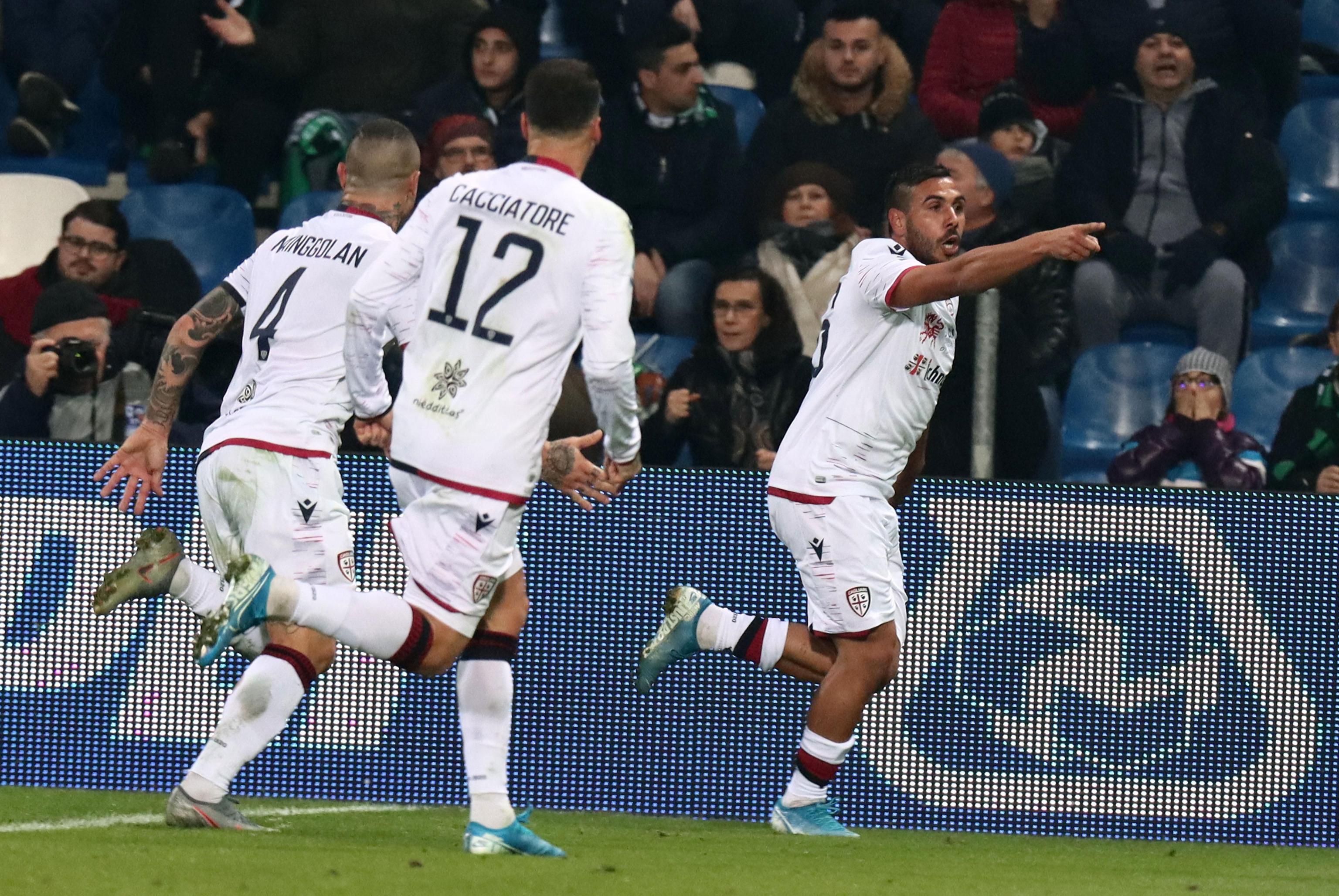 Daniele Ragatzu esulta dopo il suo gol al 90'