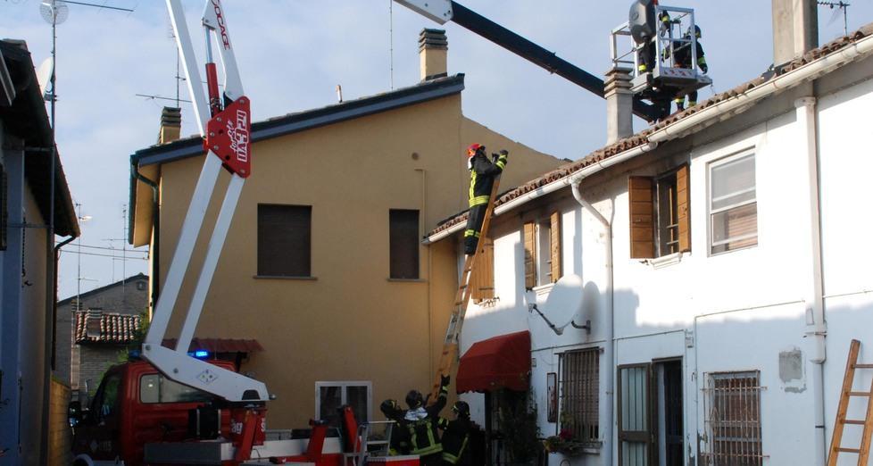 Fiamme nella casa Il vicino riesce a salvare gli animali 