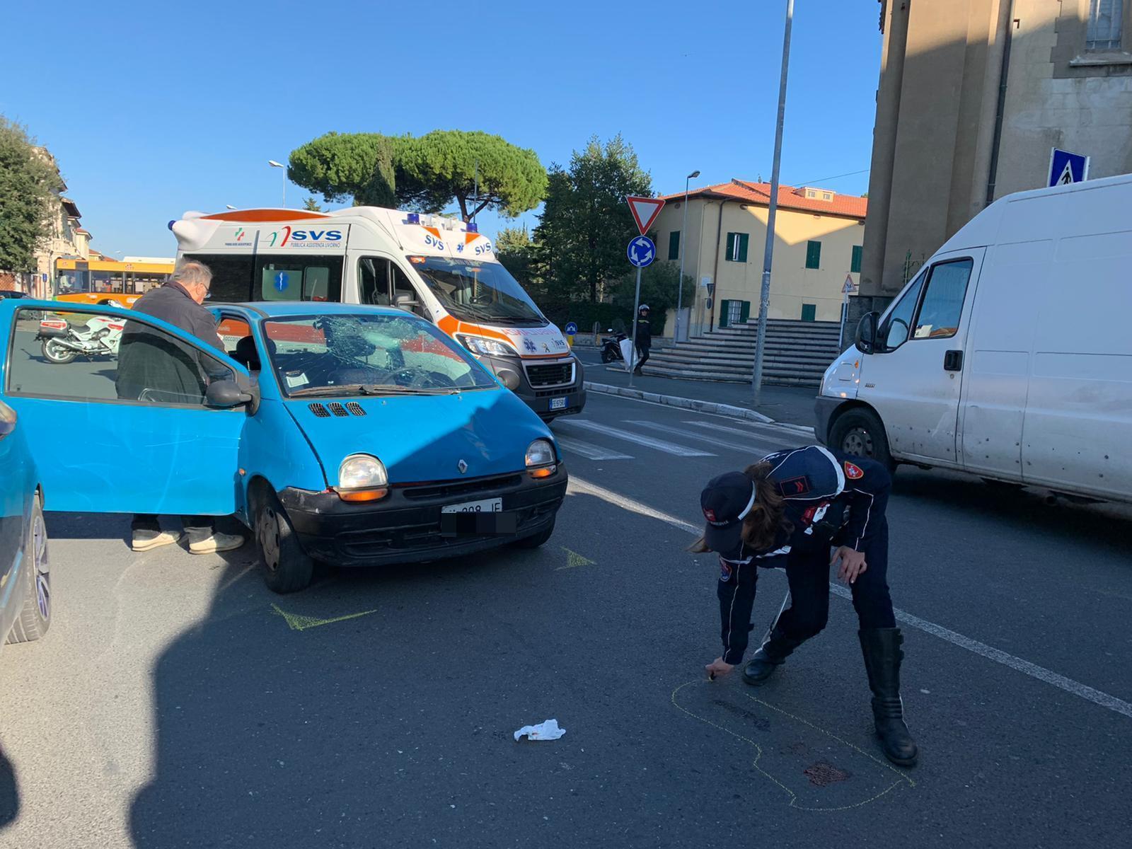 L'incidente in viale del Risorgimento (foto Riccardo Repetti/Pentafoto)