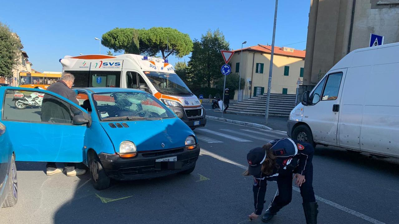 L'incidente in viale del Risorgimento (foto Riccardo Repetti/Pentafoto)