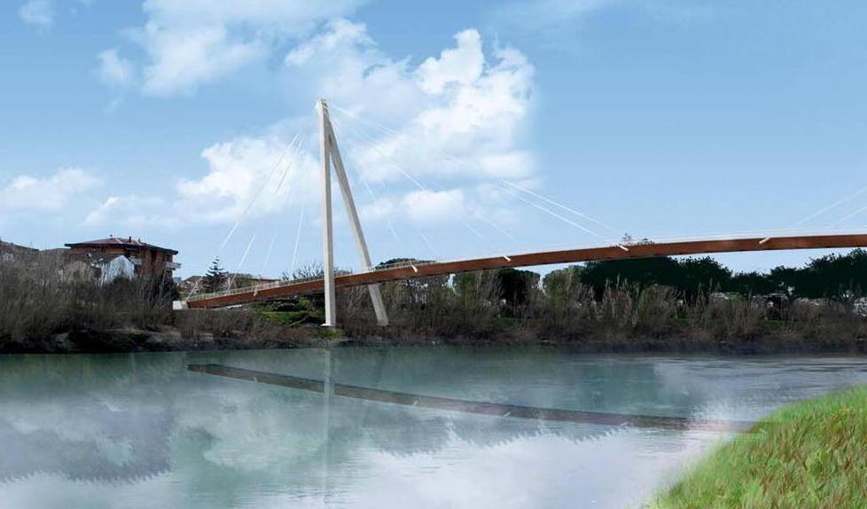 La simulazione grafica del ponte