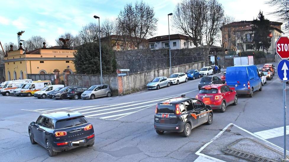 La zona dove dovrebbe essere ricavata la nuova rotonda