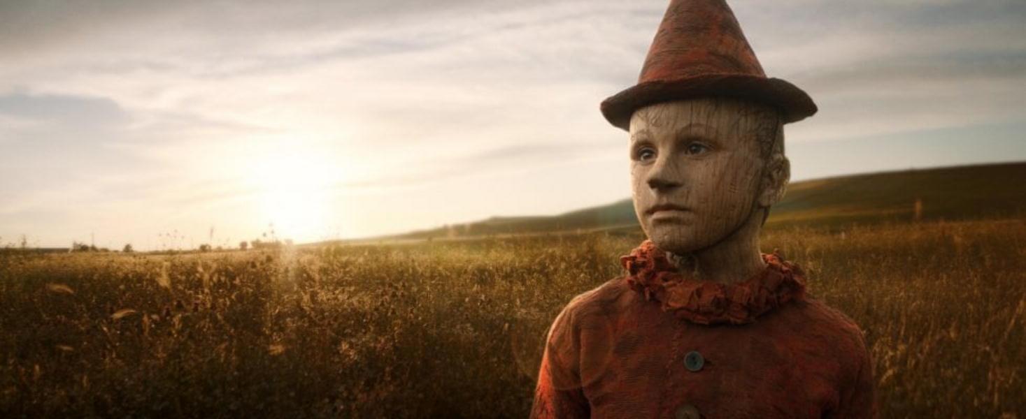 Federico Ielapi trasformato in Pinocchio nel film di Matteo Garrone