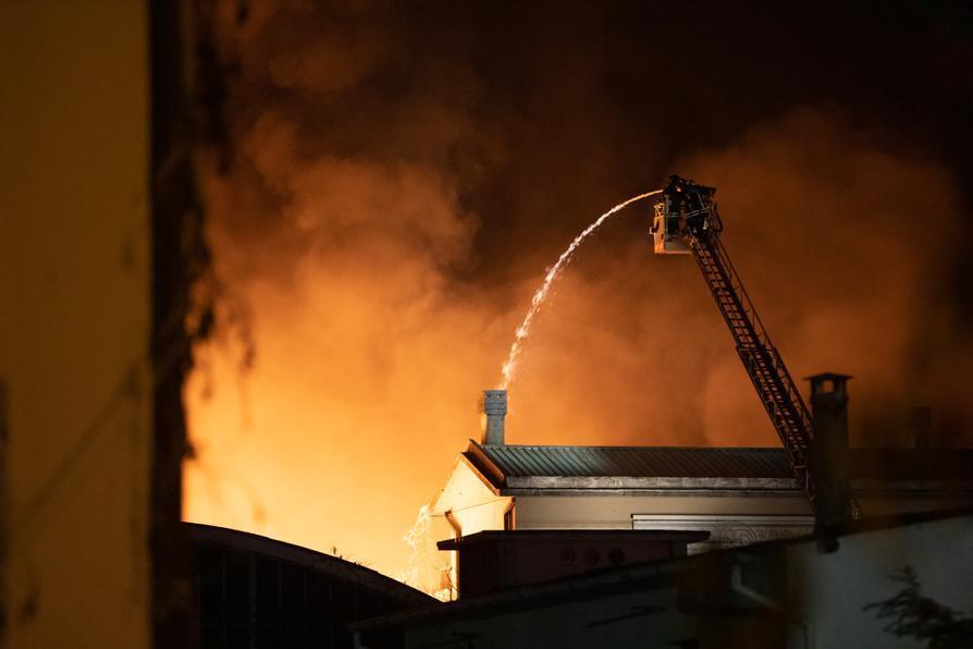 L'incendio alla filatura Delta