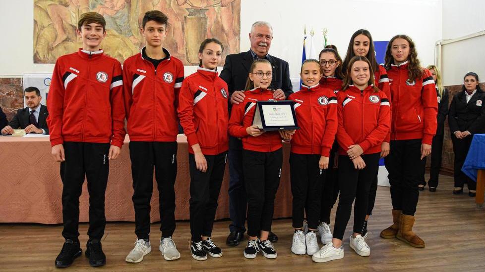 I premiati della Giornata olimpica