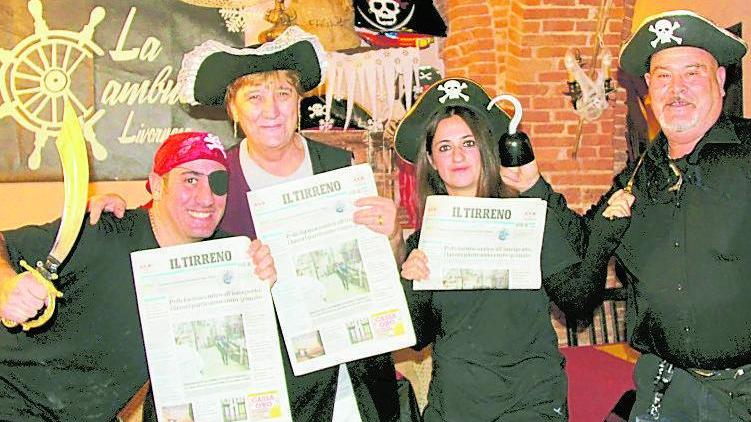 Nella “Cambusa livornese” la pizza è servita dai pirati