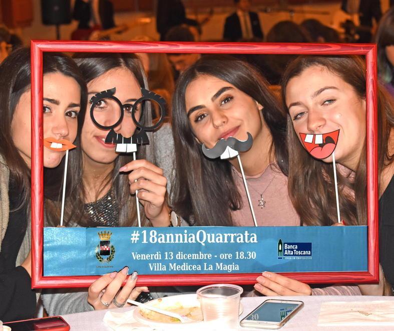 Diciottenni di Quarrata tutti a Villa La Magia con Gek Galanda