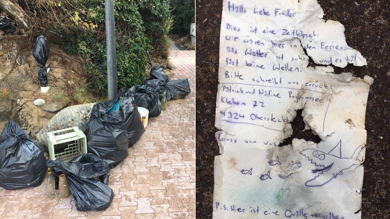 Sulla spiaggia una bottiglia con la lettera di due bambini: «Gli diremo di non usare più la plastica»