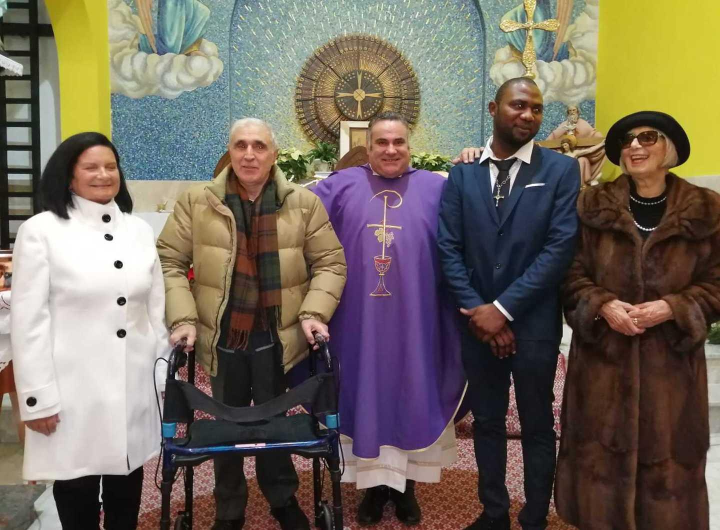 Migrante nigeriano battezzato a Trinità d'Agultu