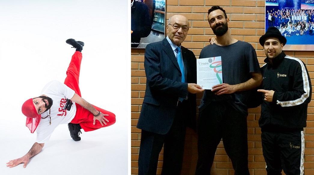 Xedo, ballerino e coreografo grossetano di breakdance