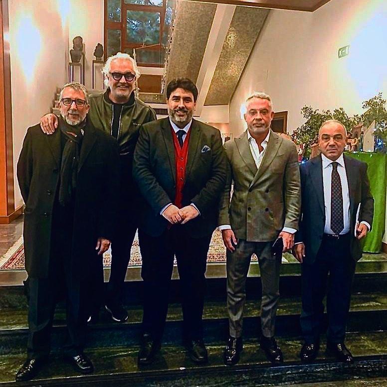 Lucio Presta, Flavio Briatore, Christian Solinas, Alessandro Moggi e Gianni Chessa