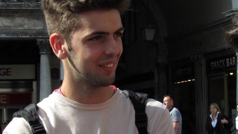 Gianluca Cipriani, oggi 19enne, studente di Ingegneria meccanica