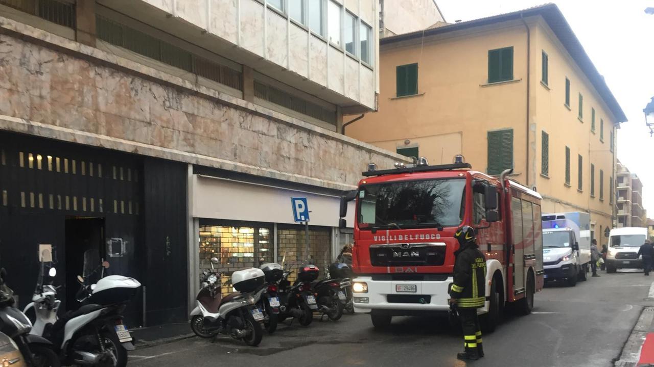 L'intervento dei vigili del fuoco