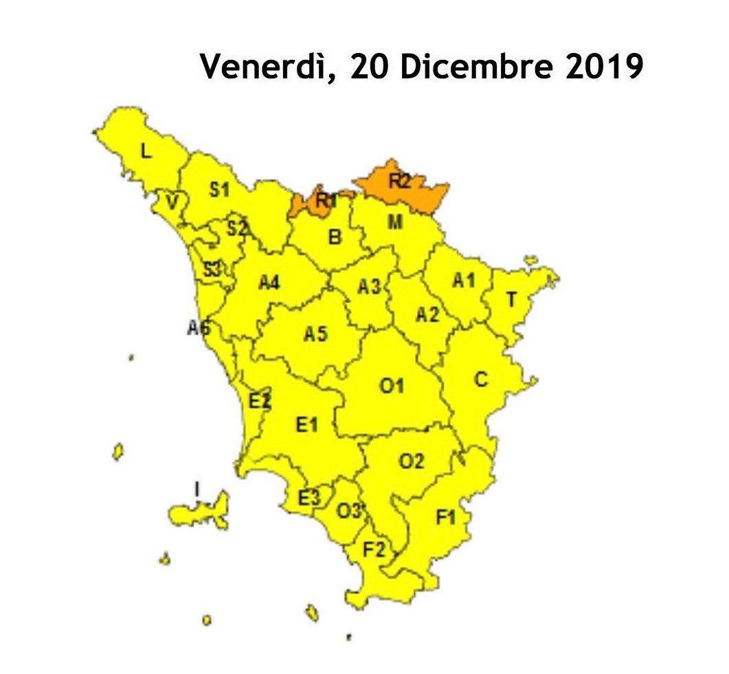 Maltempo, allerta gialla in Versilia