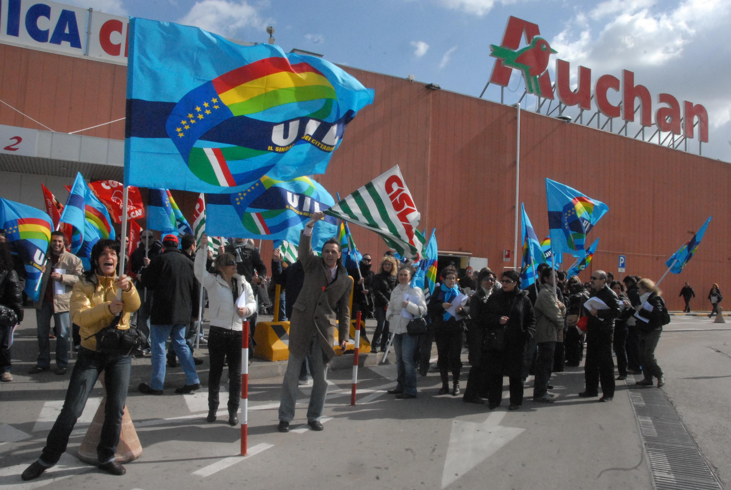 L'ipermercato Auchan di Sassari
