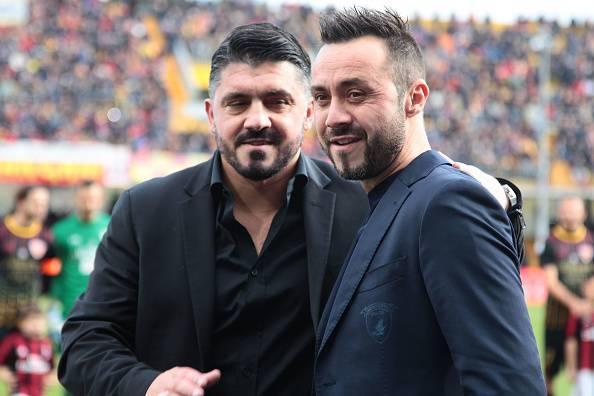 Sassuolo-Napoli: De Zerbi ritrova Gattuso, tra i due mister sfida da scintille 