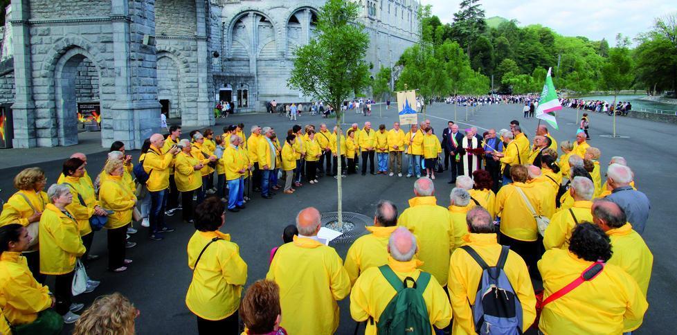 L'inaugurazione del Giardino d'ombra di Lourdes