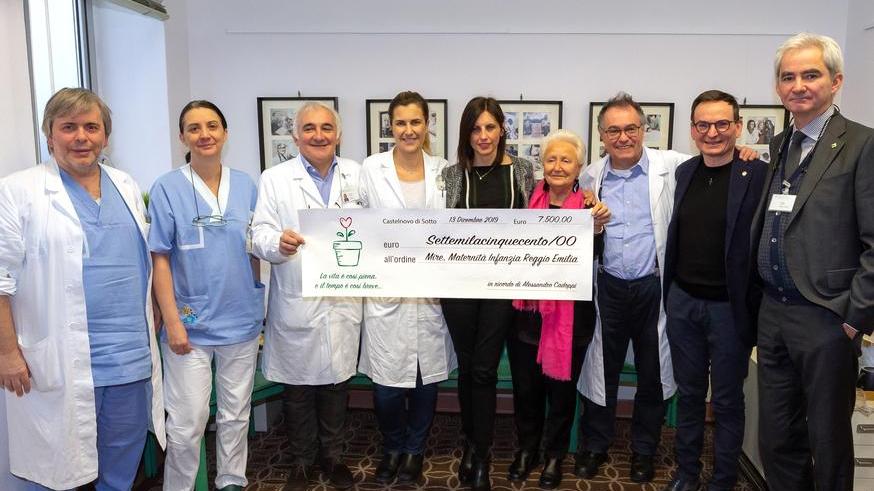 Donazione di 7.500 euro al Mire in memoria del figlio morto